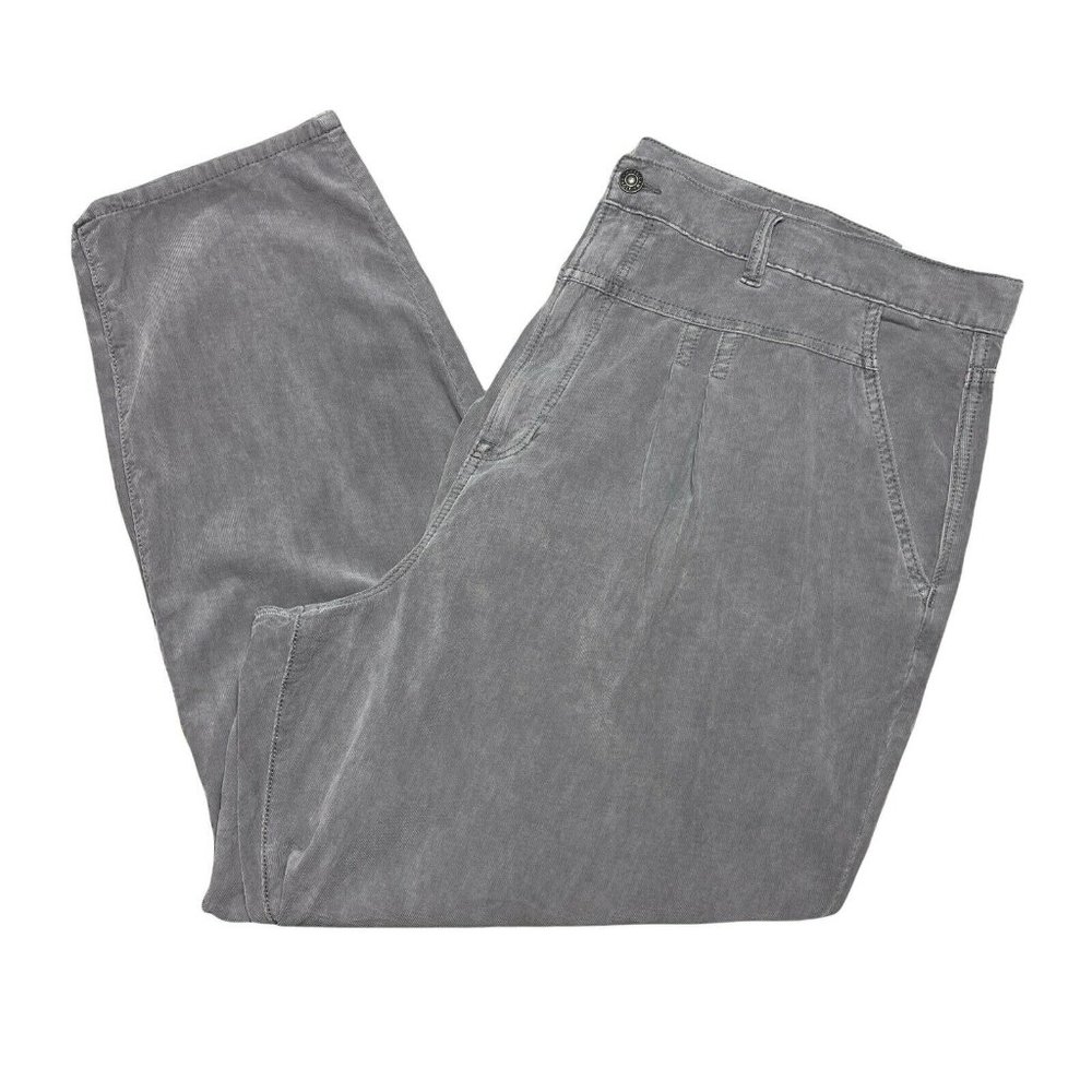 American Eagle Gray Corduroy Mom Jeans Pants Plus Size 24